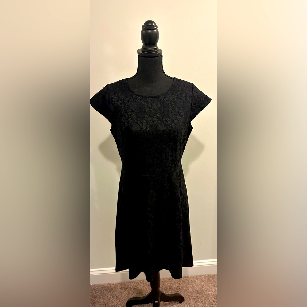 Hues of Ego Black Lace Dress - Size Medium